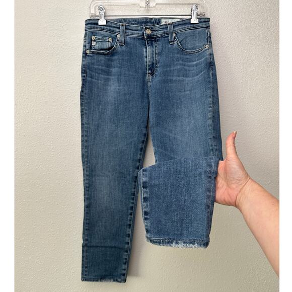 AG Adriano Goldschmied Prima Crop Cigarette Jeans Blue Women US 28 - Picture 1 of 14